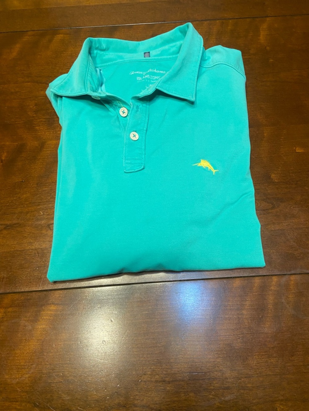 Tommy Bahama Island Zone Mint Green Summer Polo Shirt Mens L